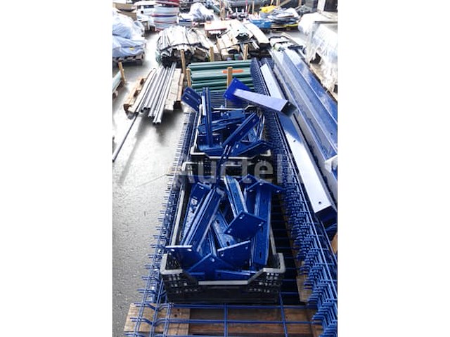 Stijve hekpanelen + palen + accessoires (ral5003) - afbeelding 9 van  12