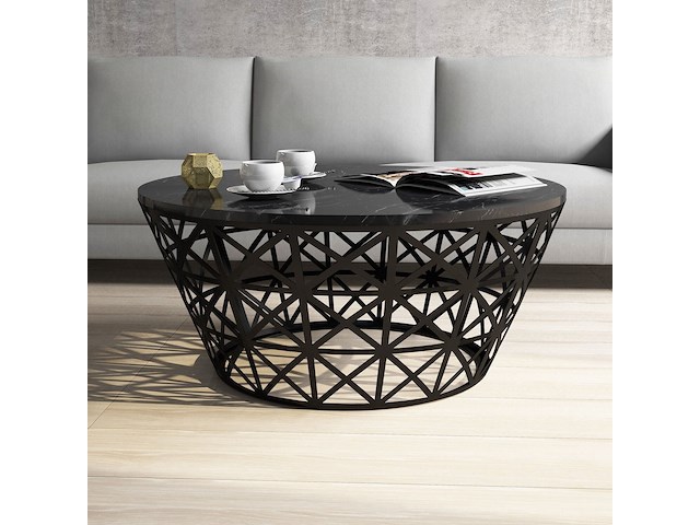 Stil salontafel | 100% melamine | zwart - afbeelding 1 van  3