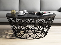 Stil salontafel | 100% melamine | zwart - afbeelding 1 van  3