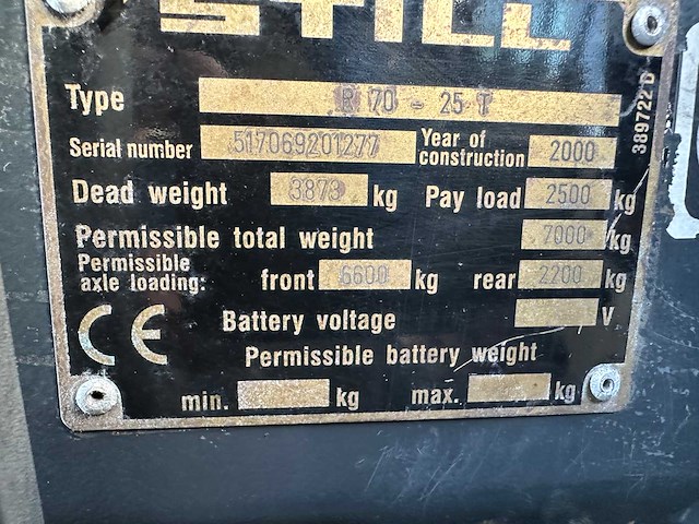 Still - 2000 - r70-25t - vorkheftruck - afbeelding 24 van  34