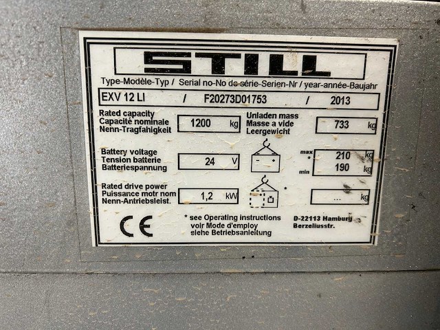 Still - 2013 - exv12li - stapelaar - afbeelding 6 van  7