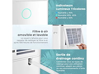 Stille luchtontvochtiger 25l/dag met 6,5l tank voor kamers tot 50m² - afbeelding 5 van  6