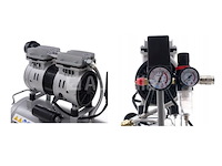Stille olievrije compressor 50 l kraft&dele - afbeelding 2 van  2