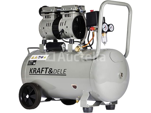 Stille olievrije compressor 50 l kraft&dele - afbeelding 2 van  5