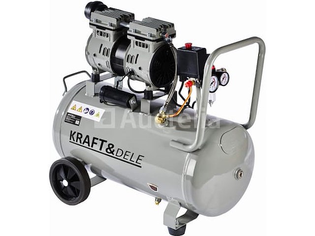 Stille olievrije compressor 50 l kraft&dele - afbeelding 3 van  5