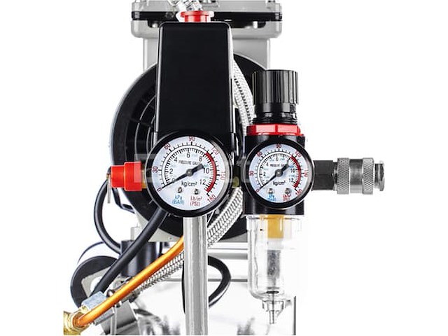 Stille olievrije compressor 50 l kraft&dele - afbeelding 5 van  5