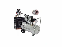 Stille olievrije compressor 50 l kraft&dele - afbeelding 2 van  2