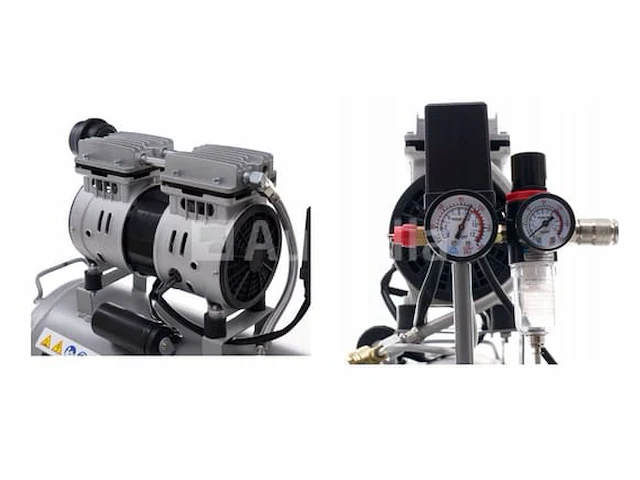 Stille olievrije compressor 50 l kraft&dele - afbeelding 1 van  5
