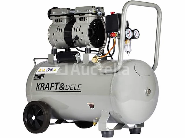 Stille olievrije compressor 50 l kraft&dele - afbeelding 2 van  5