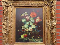 Stilleven bloemen barok kader - afbeelding 1 van  4