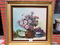 Stilleven met bloemen, olie op doek, henri joseph pauwels
