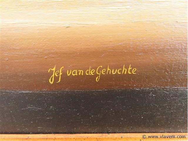 Stilleven, olie op doek, van de gehuchte jef - afbeelding 3 van  3