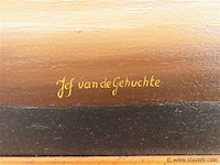 Stilleven, olie op doek, van de gehuchte jef - afbeelding 3 van  3