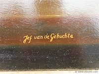 Stilleven, olie op doek, van de gehuchte jef - afbeelding 3 van  3