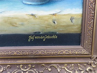 Stilleven, olie op doek, van de gehuchte jef - afbeelding 3 van  4