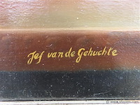 Stilleven, olie op doek, van de gehuchte jef - afbeelding 3 van  3