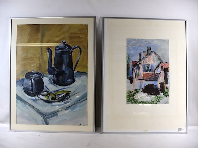 Stilleven schilderij (x2) - afbeelding 1 van  7