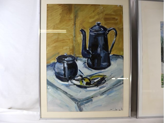 Stilleven schilderij (x2) - afbeelding 4 van  7