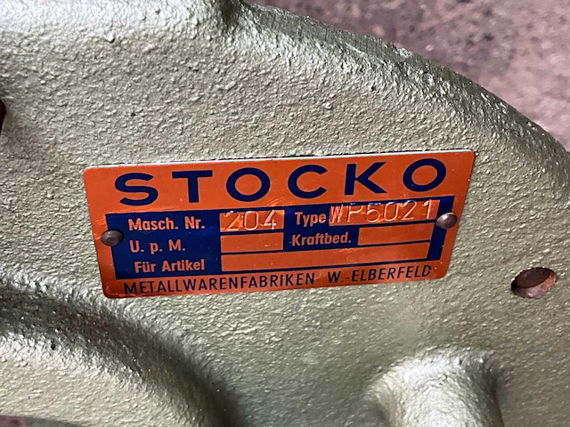 Stocko wp 5021 pneumatische pers voor drukknopen en nestels - afbeelding 3 van  4