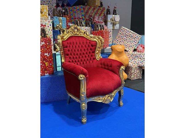 Stoel - barrok stoel - sinterklaasstoel - afbeelding 4 van  5