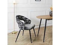 Stoel - grey velvet (x6) - afbeelding 2 van  6