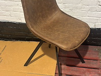 Stoel cognac microfiber - afbeelding 1 van  1