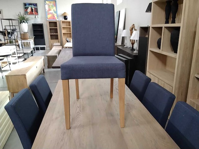 Stoel houten eiken poot (6x) - afbeelding 1 van  3