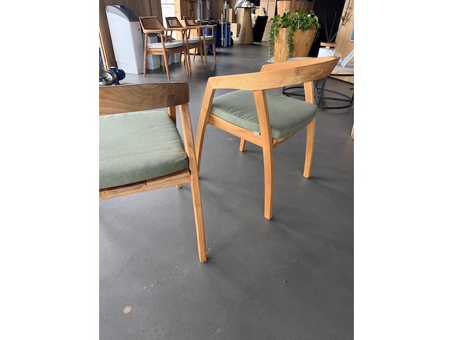 Stoel teak - gescova (met kussen) - afbeelding 5 van  5