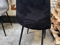 Stoel velvet zwart - afbeelding 1 van  2