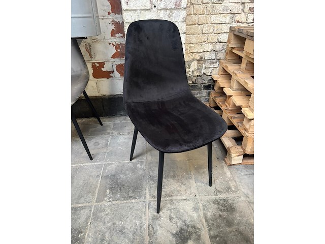 Stoel velvet zwart - afbeelding 2 van  2