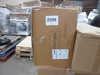 Stoelen mengen kleuren: 1x wit, 1x lichtgrijs, 1x pastelblauw en 1x roze - set van 4 - afbeelding 8 van  8