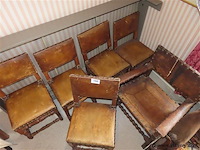 Stoelen met leder, 6 stuks - afbeelding 4 van  4