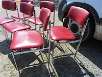 Stoelen metaal en skai, 6 stuks - afbeelding 2 van  4