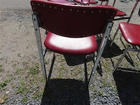 Stoelen metaal en skai, 6 stuks - afbeelding 3 van  4