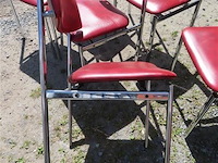 Stoelen metaal en skai, 6 stuks - afbeelding 4 van  4