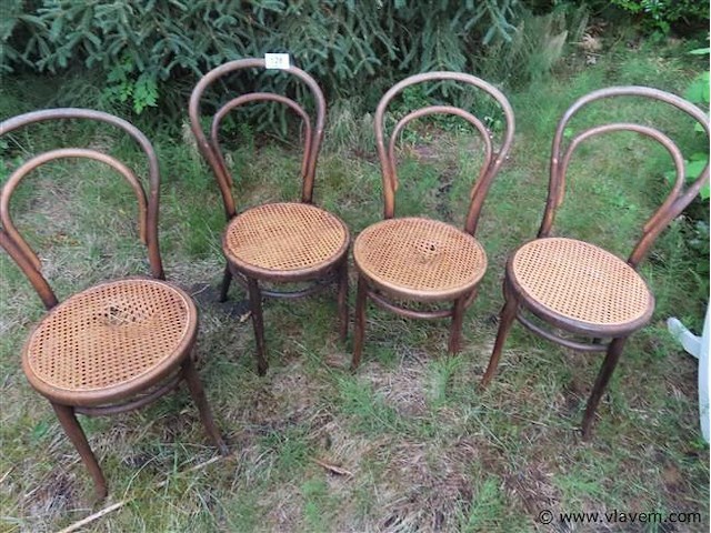 Stoelen thonet stijl 4 stuks - afbeelding 1 van  3