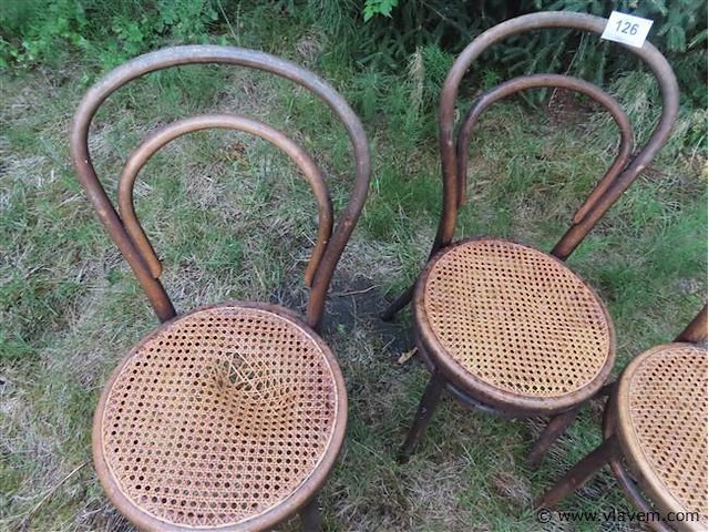 Stoelen thonet stijl 4 stuks - afbeelding 2 van  3