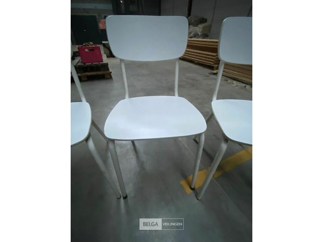 Stoelen wit (4x) - afbeelding 2 van  3