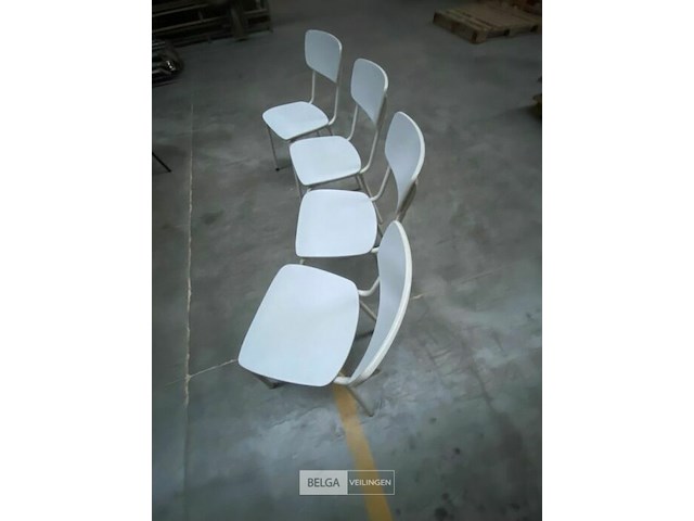 Stoelen wit (4x) - afbeelding 3 van  3