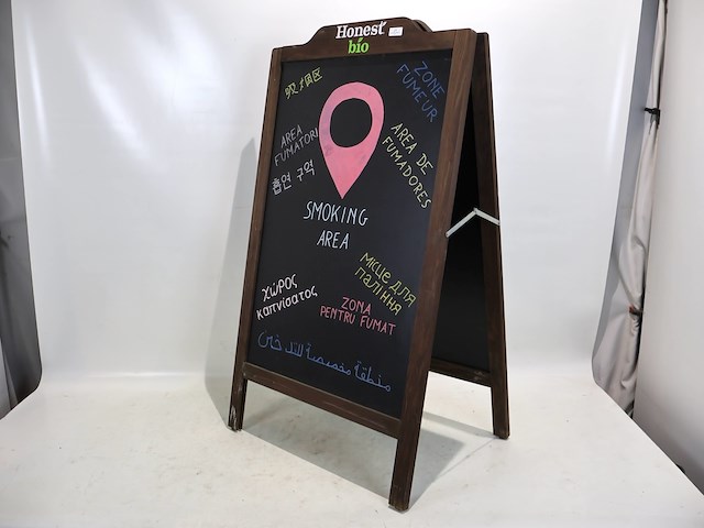 Stoepbord honest bio - afbeelding 1 van  5