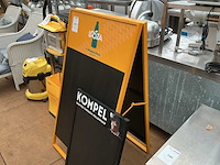 Stoepbord krijtbord (2x) - afbeelding 1 van  3