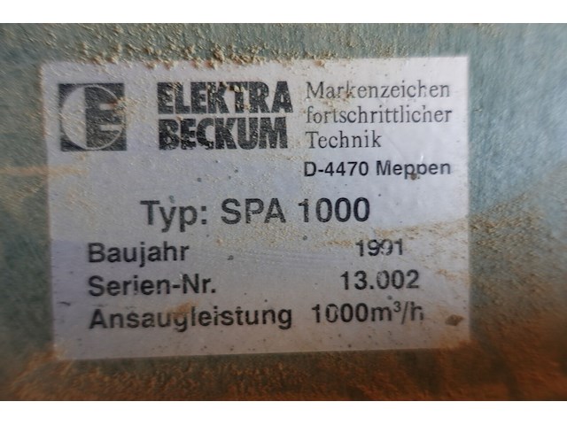 Stofafzuiging elektra beckum - afbeelding 6 van  6