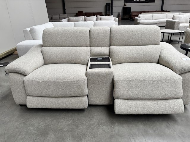 Stoffen bankstel met relaxfunctie - afbeelding 1 van  5