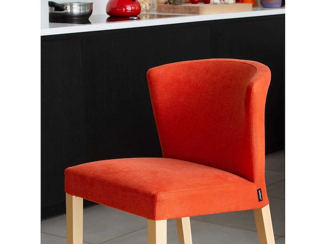 Stoffen bar high chair - oranje - afbeelding 2 van  5