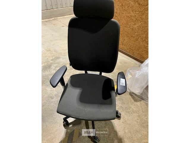 Stoffen bureelstoel met hoofdsteun - afbeelding 1 van  1