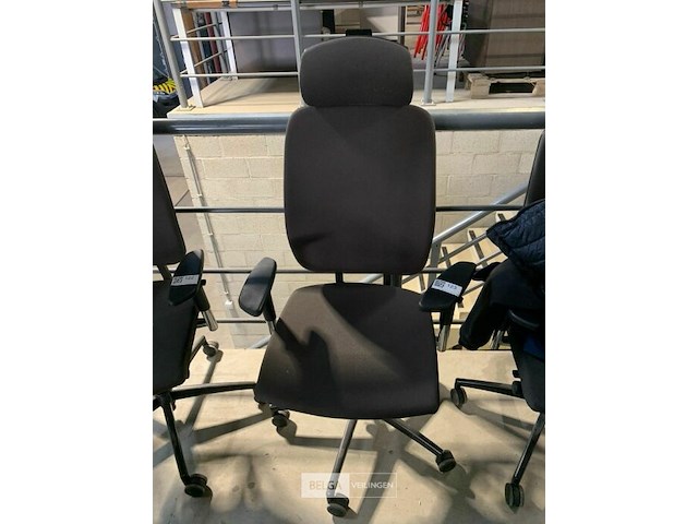 Stoffen bureelstoel met hoofdsteun - afbeelding 1 van  1