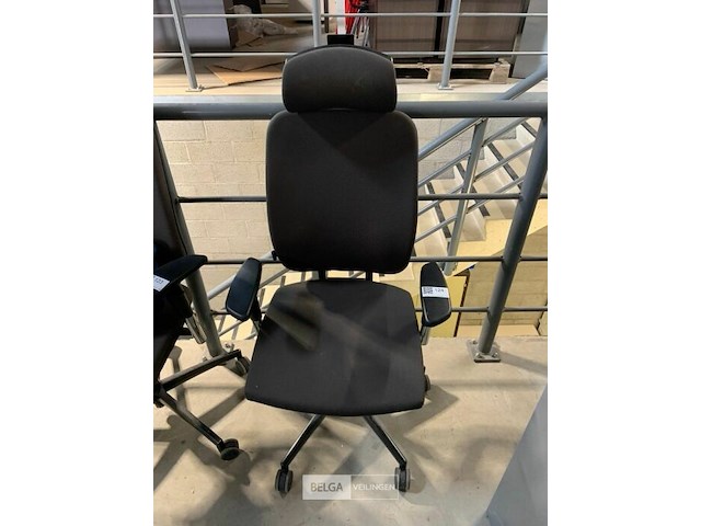 Stoffen bureelstoel met hoofdsteun - afbeelding 1 van  1