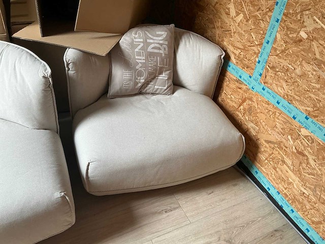 Stoffen fauteuil (2x) - afbeelding 3 van  3