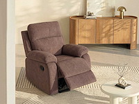 Stoffen relaxstoel - bruin - afbeelding 1 van  6