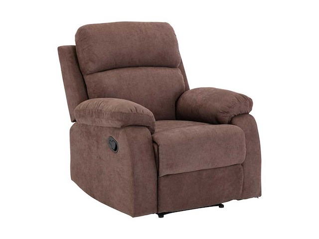 Stoffen relaxstoel - bruin - afbeelding 3 van  6